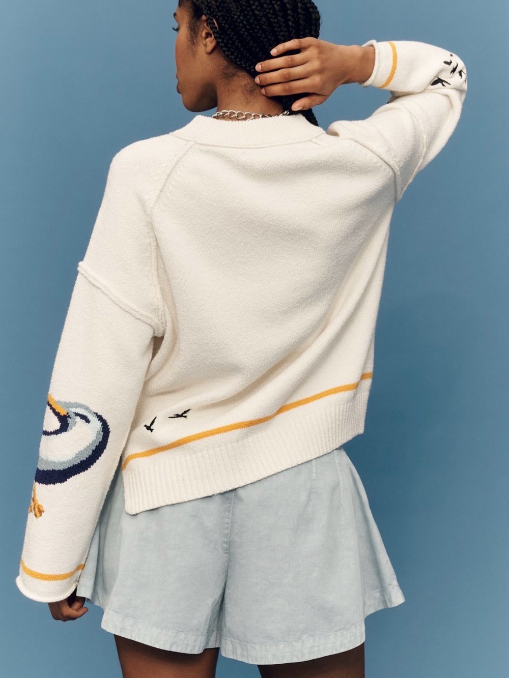 Anthropologie Pilcro Lost Coast Long Sleeve Crew neck sweater. - Picture 5 of 17